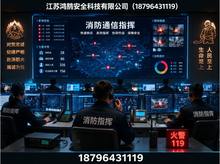 云浮消防通信指挥展示图